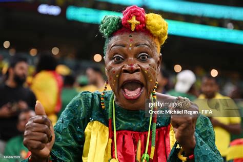 A Cameroon Fan Looks On During The Fifa World Cup Qatar 2022 Group G