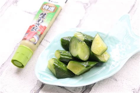 Easy Recipe For Pickled Cucumber With Wasabi Chop It Up And Use It As