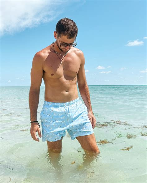 Bermies Cockatoo Volley Swimsuit Blue Light Bikini Village