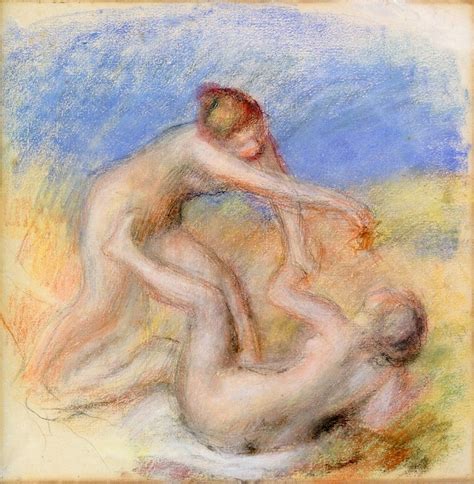 Two Nudes Painting Pierre Auguste Renoir Oil Paintings