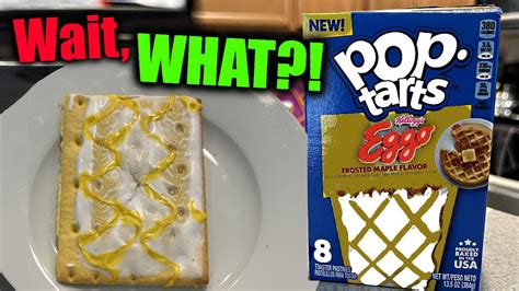 I Tried The NEW Eggo Waffle Pop Tarts YouTube