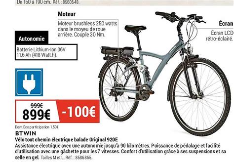 Promo V Lo Tout Chemin Lectrique Balade Original E Btwin Chez