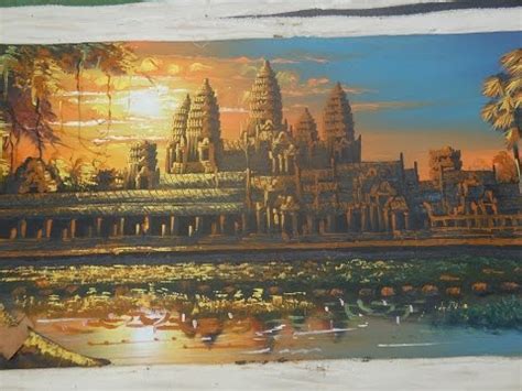 Angkor Wat Painting at PaintingValley.com | Explore collection of ...