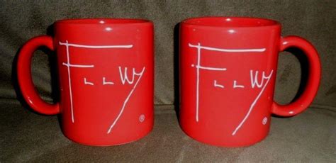 Pair Of Frank Lloyd Wright Signature Coffee Cups 1840960984