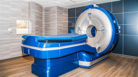 Premium Photo Expert Diagnosis Modern Blue Mri Machine In Hightech