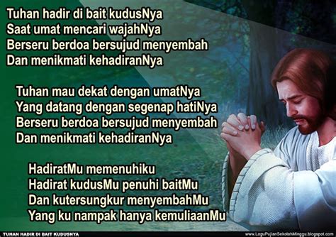 Lirik Lagu Pujian Rohani Kristen Sekolah Minggu Gereja Tuhan Yesus