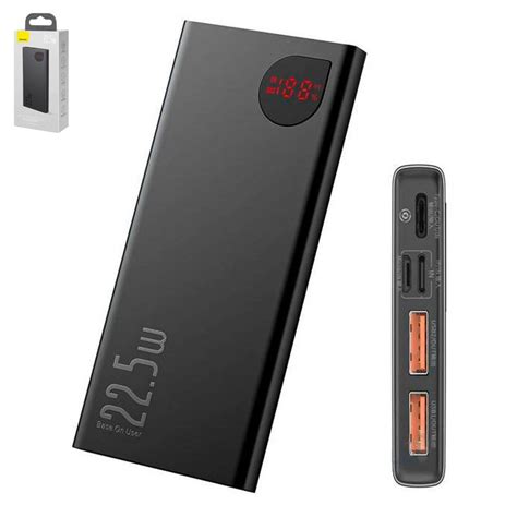 Power Bank Baseus Adaman 10000 MAh 22 5 W Black Quick Charge