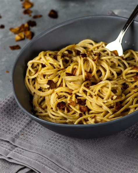 Traditional Carbonara Is Made With Egg Parmesan And Pancetta And Let