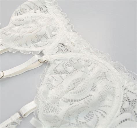 White Garter Belt Lingerie Set Sex Fantasy Lace Lingerie Sugar Baby Valentine S Gift