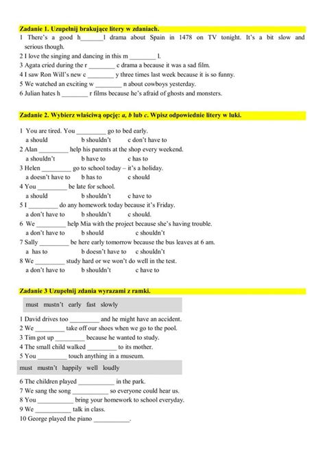 Pas Simple Klasa Worksheet Hot Sex Picture