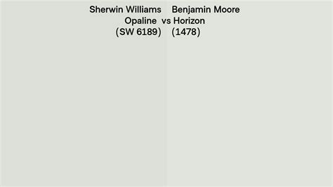 Sherwin Williams Opaline SW 6189 Vs Benjamin Moore Horizon 1478