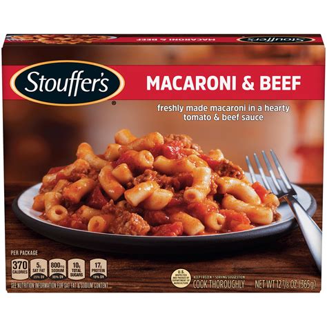 Stouffers Macaroni And Beef Frozen Meal