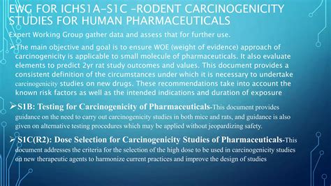 Regulatory Guidelines For Conducting Toxicity Studies By Ich Ppt