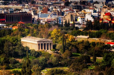 The Temple Of Hephaestus In Athens