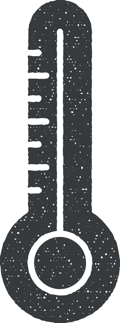 Thermometer Cold Hot Vector Icon Illustration With Stamp Effect Vector Art At Vecteezy