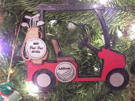 Personalized Golf Cart Ornament Etsy