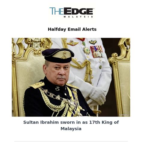 Sultan Ibrahim Sworn In As Th King Of Malaysia The Edge Malaysia