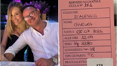 Gigi D Alessio E Denise Esposito Danno Il Benvenuto A Ginevra Nata La