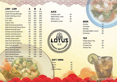 Selalu Diperbarui Menu King Lotus Pantai Indah Kapuk