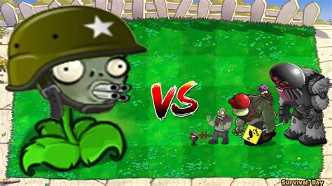 Gatling Pea Vs All Zombies Vs Giga Gargantuar Vs Doom Dr Zomboss Pvz