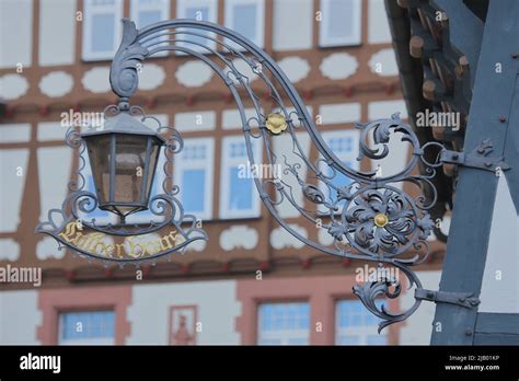 Nose Sign With Lantern From The Lutherhaus In Eisenach Thuringia