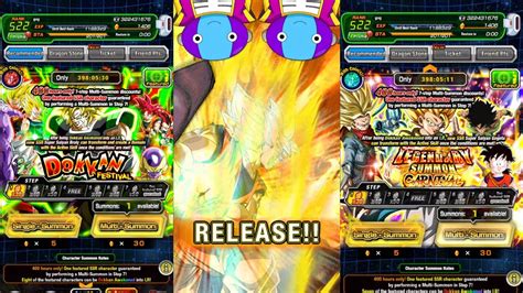 LR Broly LR Gogeta Blue Summons Dragon Ball Z Dokkan Battle 9th