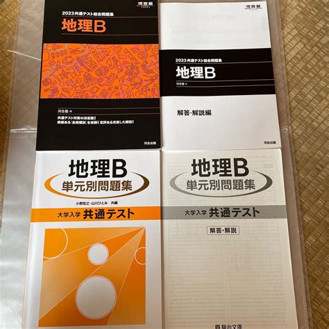 2023共通テスト総合問題集 地理b And 駿台 単元別問題集｜paypayフリマ