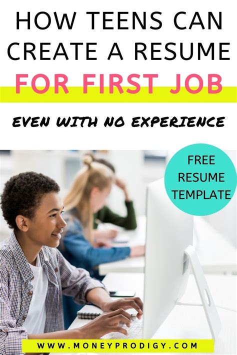 How To Make A Resume For First Job High School Students