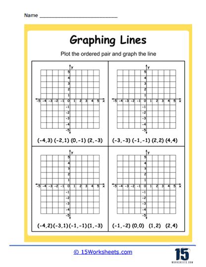 Interactive Learning: Colorful Graphing Linear Equations Worksheet - Worksheets Library