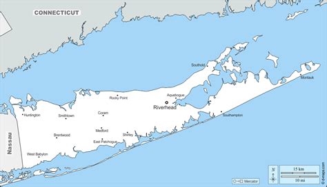 Suffolk County Free Map Free Blank Map Free Outline Map Free Base