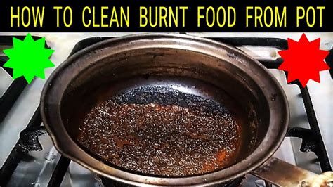 How To Remove Burnt Food From Pot Best Way To Clean Burnt Pan Youtube