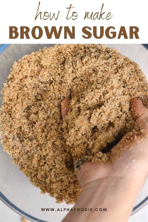 How To Make Brown Sugar At Home Light And Dark Brown Alphafoodie