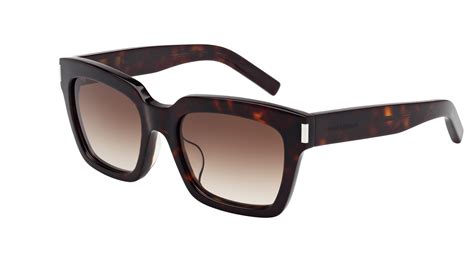 Saint Laurent Sl Bold 1 F 004 54 Shiny Dark Havana Brown Gradient Gradient Fashion Buy From