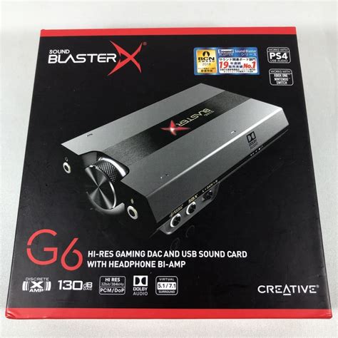 Yahooオークション Creative Sound Blaster X G6 Hi Res Gaming Dac