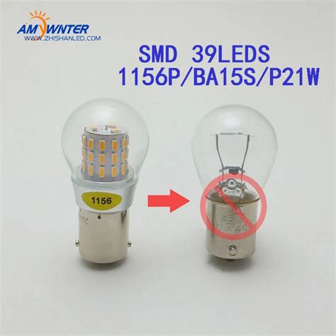 AMYWNTER P21 5W BAY15D Base 1156 Led P21W Ba15s BAU15S PY21W Led Bulbs