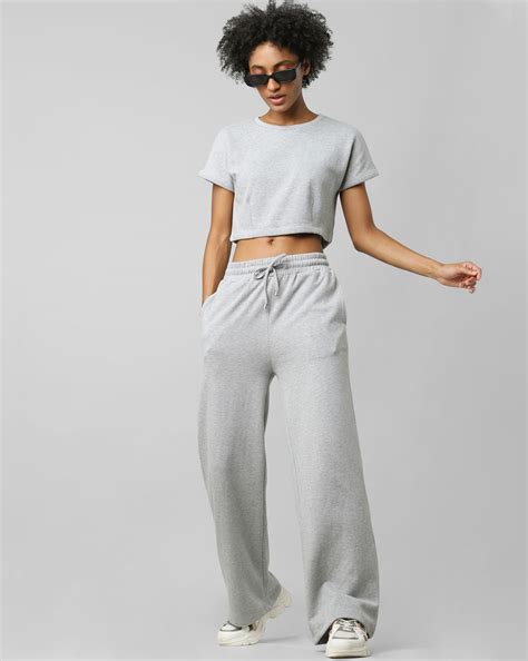 Grey Flared Co Ord Sweatpants