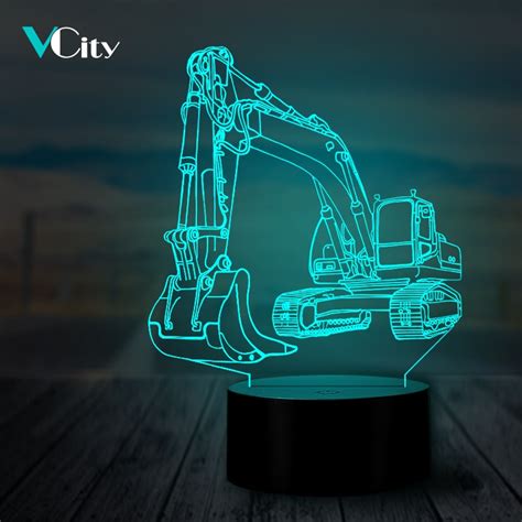 VCity luz de noche 3D LED para niños lámpara de mesa excavadora