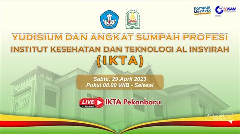 Live Yudisium Dan Angkat Sumpah Profesi Ners Ikta Tahun Periode