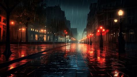 Premium Photo | Rainy Night Background