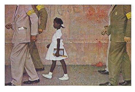 😎 The problem we all live with painting. Civil rights icon Ruby Bridges ...