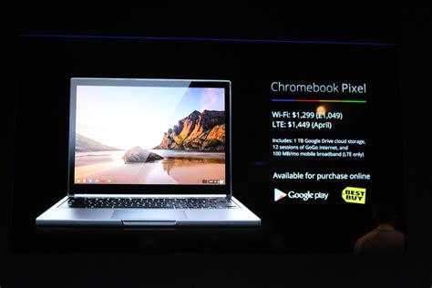 Google Unveils LTE Touchscreen Chromebook Pixel