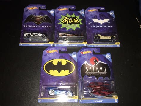Mavin Complete Set Hot Wheels Batman Series Classic Tv Batmobile Batplane New
