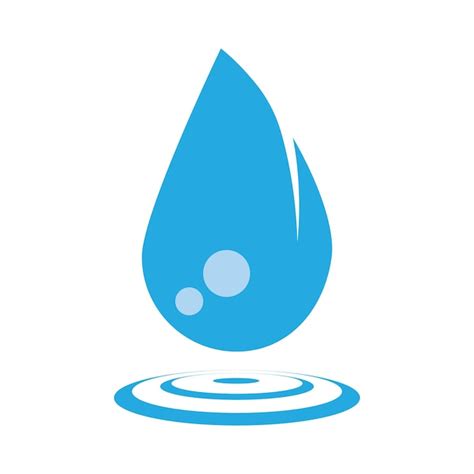 Design vorlage für wassertropfen symbol logo vektor Premium Vektor