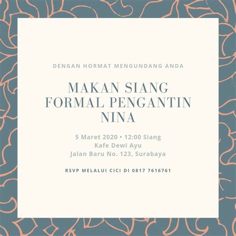 Gratis Contoh Undangan Makan Siang Keren Canva