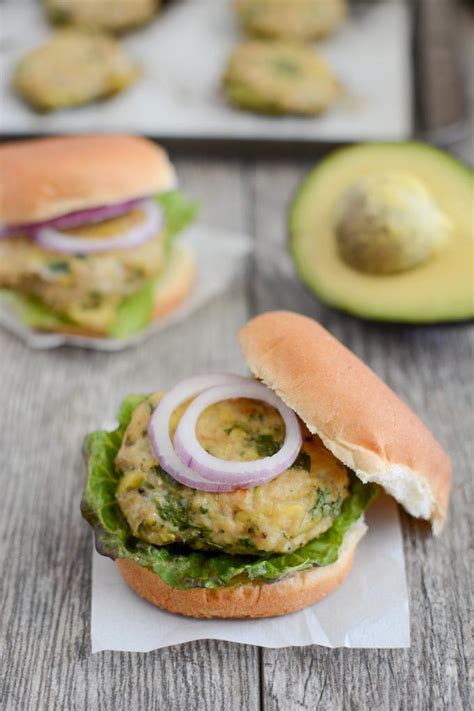 Avocado Chicken Burgers