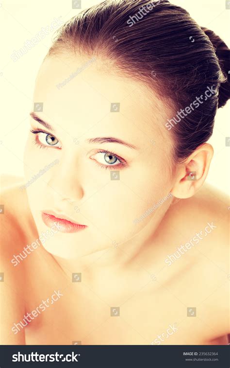 Attractive Naked Woman Face Portrait Closeup Stock Photo 235632364 Shutterstock