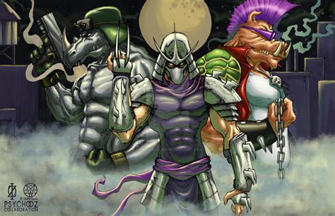 TMNT Shredder Bebop Rocksteady by ChrisOzFulton on DeviantArt