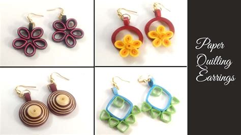 Easy Quilling Earrings For Beginners Diy Paper Quilling Earrings