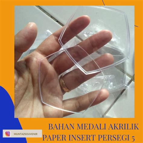 Jual Bahan Medali Akrilik Segi Lima Medali Bikin Sendiri Medali Murah