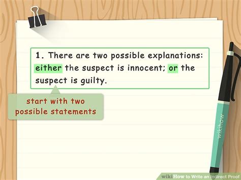 How To Write An Indirect Proof 13 Steps With Pictures Wikihow